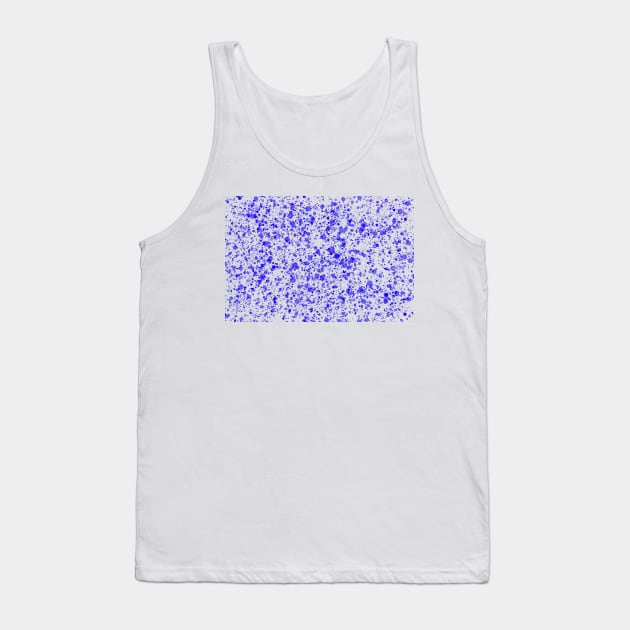 Abstract blue paint splatter effect Tank Top by Russell102